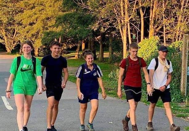 Cadets took part in a marathon walk on Saturday