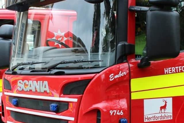 Fire engines stock image (C) Hertfordshire County Council