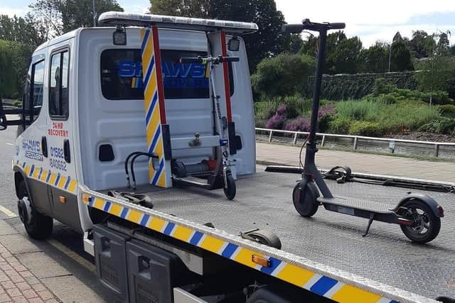 Four e-scooters seized in Hemel Hempstead as police crackdown on illegal riding