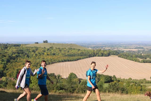 Walkers enjoying the views
