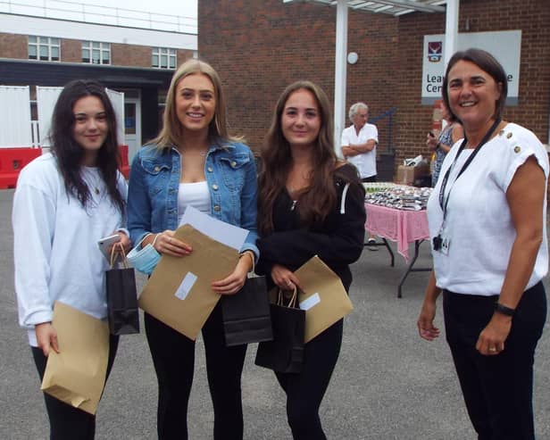 Student celebrate A-level success
