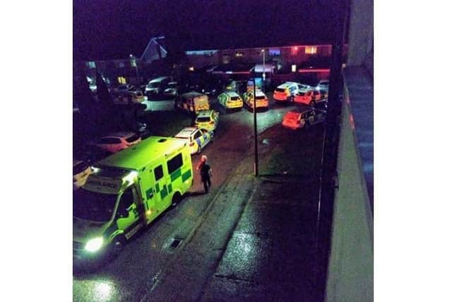 A man was taken to hospital for treatment (C) Michael