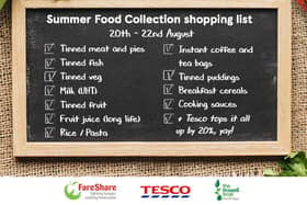 Summer Food Collection at Tesco stores in Hemel Hempstead
