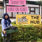 Hand on Heart delivered essential packs to DENS in Hemel Hempstead