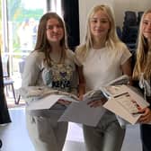 Students are celebrating their GCSE results