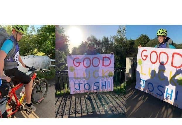 Josh has received a lot of support for his fundraising