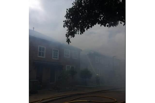 Berkhamsted fire (C) Hertfordshire Fire And Rescue Service Twitter account for Berkhamsted Fire Station