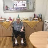 The Lodge care home hosted a party for her