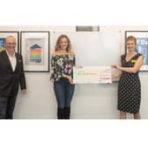 Tring Radio Volunteer Presenters Peter Ashman and Natalie Spence, Wendy Lewington (Chief Executive of Dens) and Nicky Maxwell Braithwaite Community Events and Fundraising Manager for Dens (C) Adam Hollier Photography