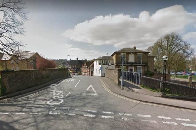 A member of the public spotted the trap in the water near Castle Street Bridge (C) Google Maps