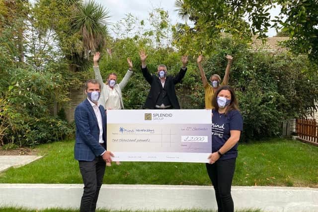 £2,000 was donated to Hertfordshire Mind Network