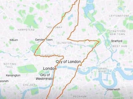 They celebrated World Car Free Day by drawing a 50km lightning bolt around central London using their first eBike