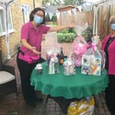 There was a raffle to raise for money for Macmillan