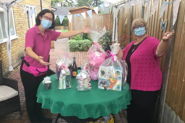 There was a raffle to raise for money for Macmillan