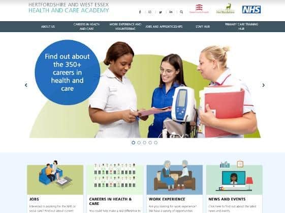 New online hub for health and care careers in Hertfordshire and west Essex