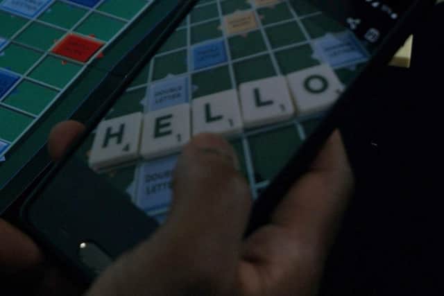 The film shows a love story told between two people playing a game of Scrabble via text messaging