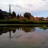 Old Town reflected in floods (C) Quentin Halfyard
