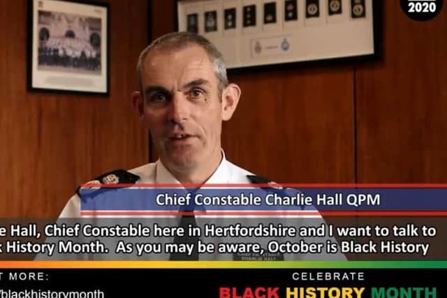 Herts Police chief constable gives talk on Black History Month