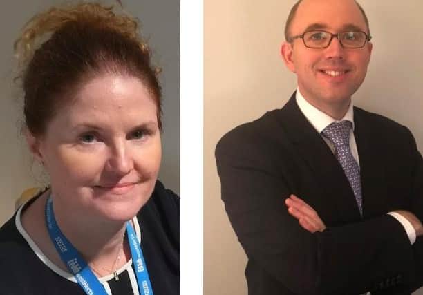 Chief nurse Tracey Carter and consultant respiratory physician Dr Matthew Knight
