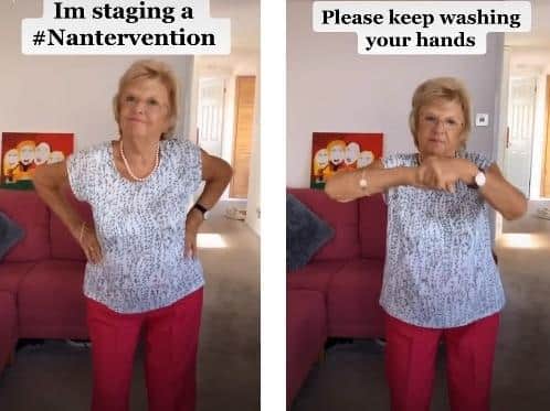Hertfordshire nan Margaret Hansard has posted a clip on TikTok (C) TikTok