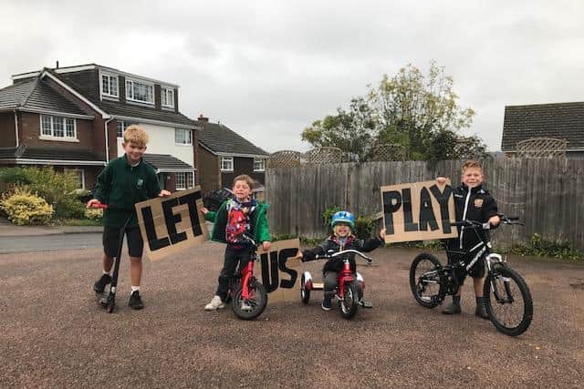 Ollie, Lucas, Jude and Leo want to save their play area