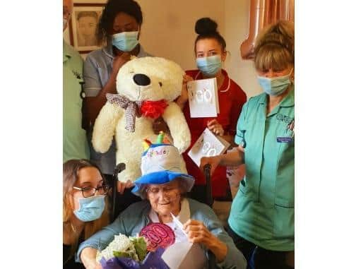 Alexandra care home gave Doreen a special celebration for her 100th birthday (C) Healthcare Homes