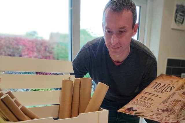 Daniel Johnson used his lockdown experience to create a new treasure map company that he hopes will inspire families to explore Hemel's Old Town