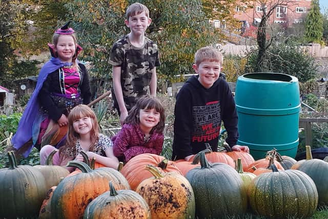 Front row (L to R) Lily 8, Kiera 6, Liam 10. Back row Aiofe 7 and Thomas 11