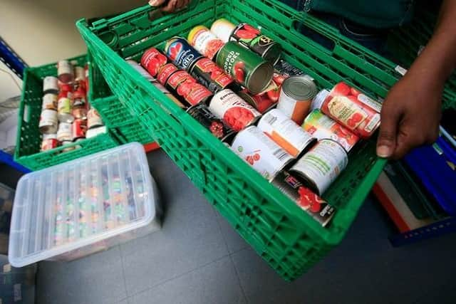 Food bank stock image