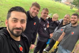 Hemel Hempstead Sunday league team clean up headstones of fallen heroes