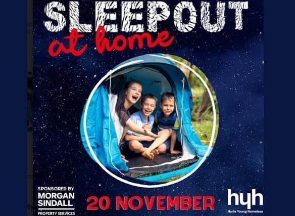 Sleepout at Home with Herts Young Homeless