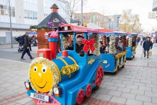 It wouldn't be Christmas in Hemel without an appearance from the famous land-train ‘Robbie’
