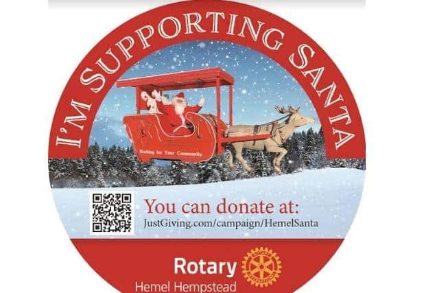 Hemel Rotary appeals for the public to support Santa and his Sleigh this Christmas