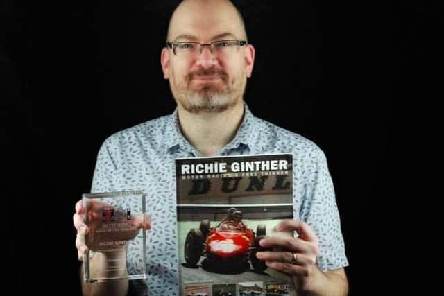 Richard Jenkins won Motoring Book of the Year at the Royal Automobile Club Motoring Book of the Year Awards (C) AJ Photography