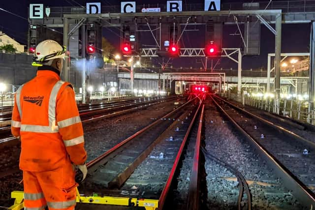 Two lines into London Euston will be shut for 12 weeks during 2021. Photo: Network Rail