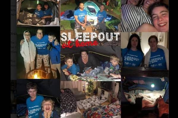 Five local homeless charities combined forces to host a Sleepout at home event to raise awareness and money for those facing homelessness this winter