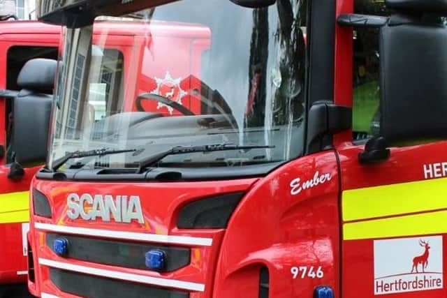 Fire engines stock image (C) Hertfordshire County Council