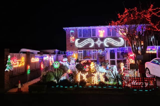 Stephanie lights up her house to raise money for charity this Christmas