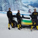 Jamaican Bobsleigh Team practice winter training at Hemel Hempstead's Snow Centre (C) Matt Howell