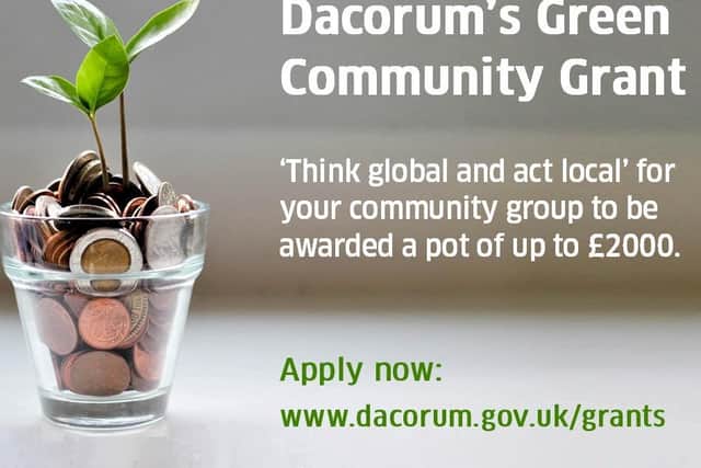 Green Community Grants now available for voluntary groups in Dacorum