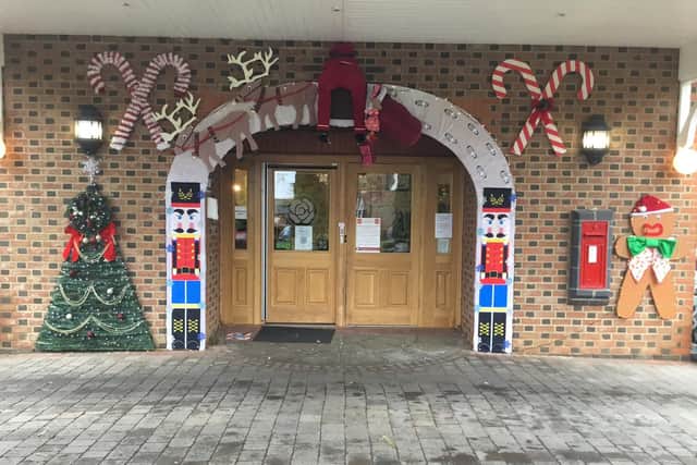 Ashlyns Care Home creates a festive display for residents