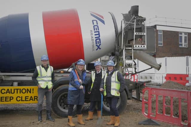 The first stage of the demolition at Tring School is now complete and the team has broken ground on the new build