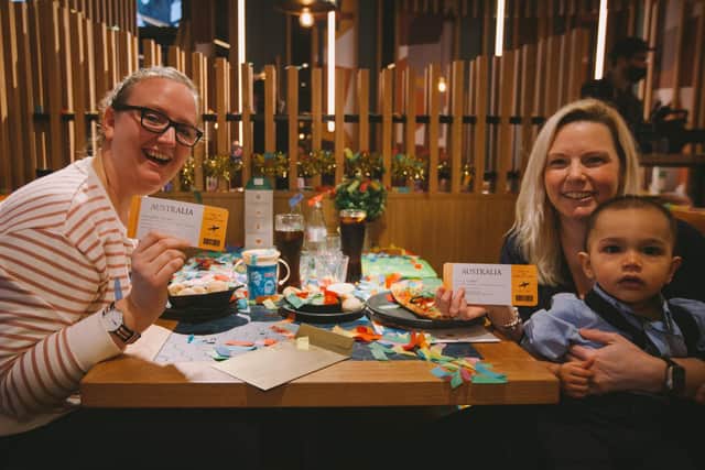 Naomi was given the surprise-of-a-lifetime whilst out for lunch with Sandra and her 15-month-old son, Nikolas