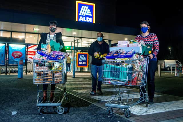 Local charities in Hertfordshire helped Aldi donate around 5,800 meals to people in need on Christmas Eve