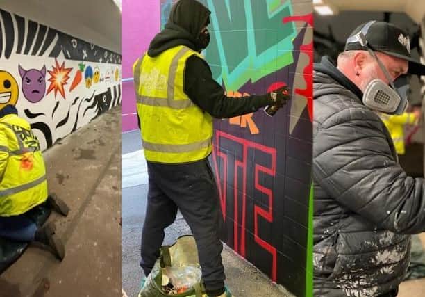 New Year’s Eve marked the completion of the artwork which fills the subway in Park Lane/St Albans Road
