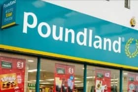 Poundland stock image