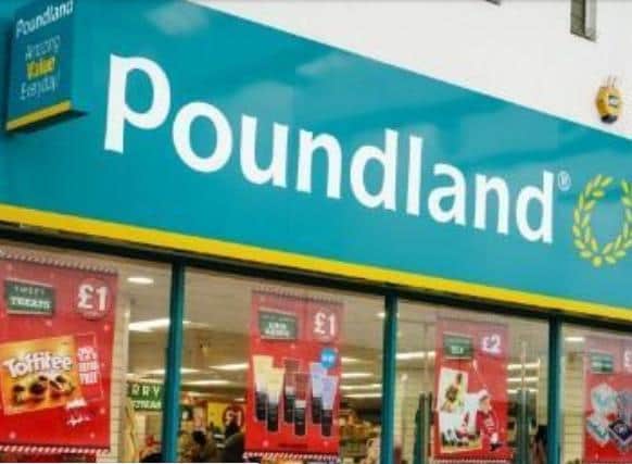Poundland stock image