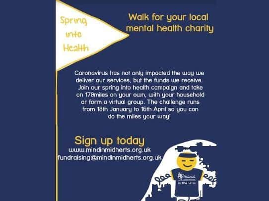 Mental health charity encourages Hemel residents to Spring Into Health