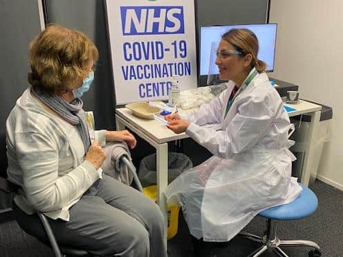 COVID-19 vaccinations are only available by appointment