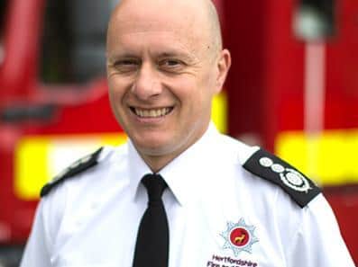 Chief Fire Officer Darryl Keen announces retirement (C) Hertfordshire County Council